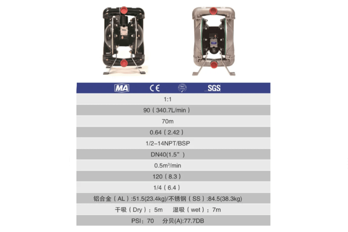 Diaphragm pump 666170 BQG350