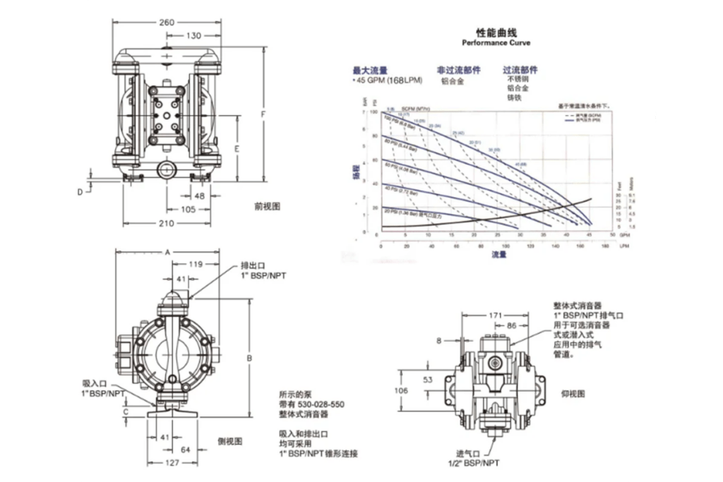 Diaphragm pump S1 DN25