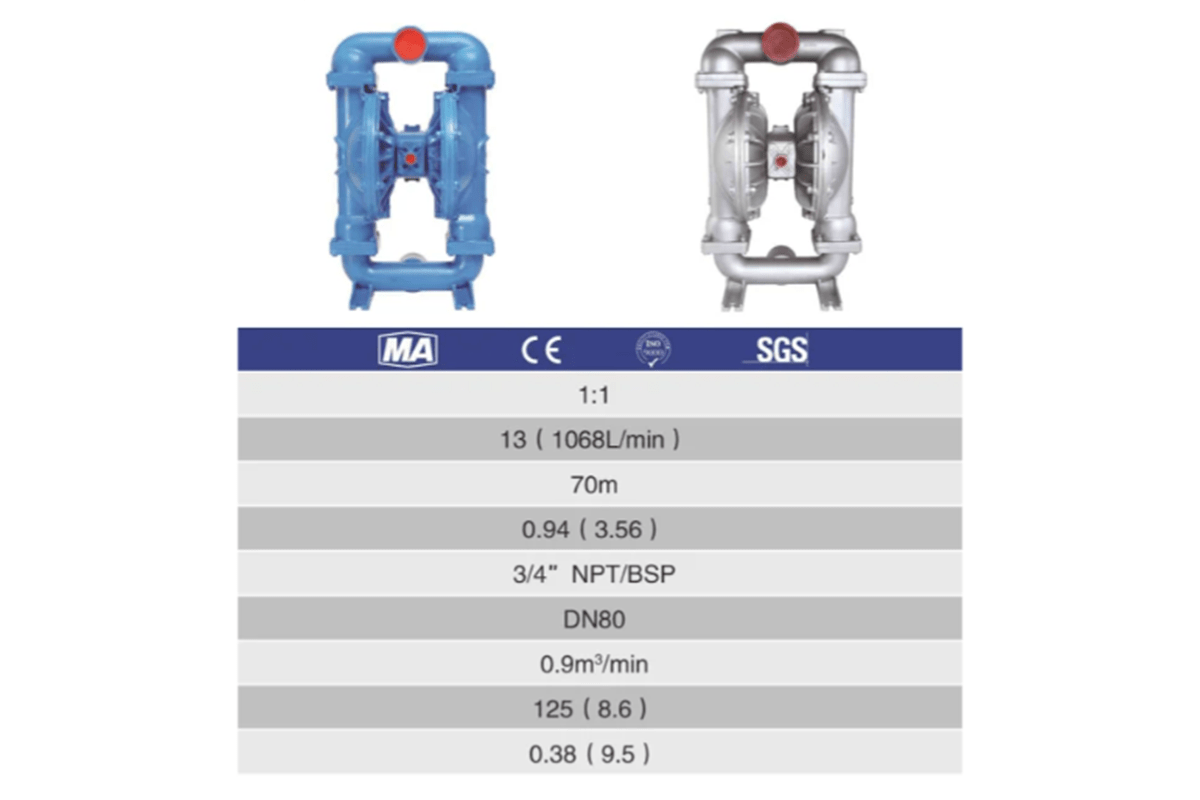 Diaphragm pump S30 DN80